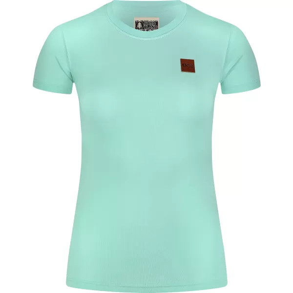  Tricou de dama din bumbac NORDBLANC AGNES NBFLT8147 VERDE DESCHIS 