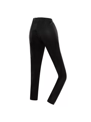 Pantaloni de softshell pentru femei pentru femei ALPINE PRO UFEDA LPAD674 NEGRU