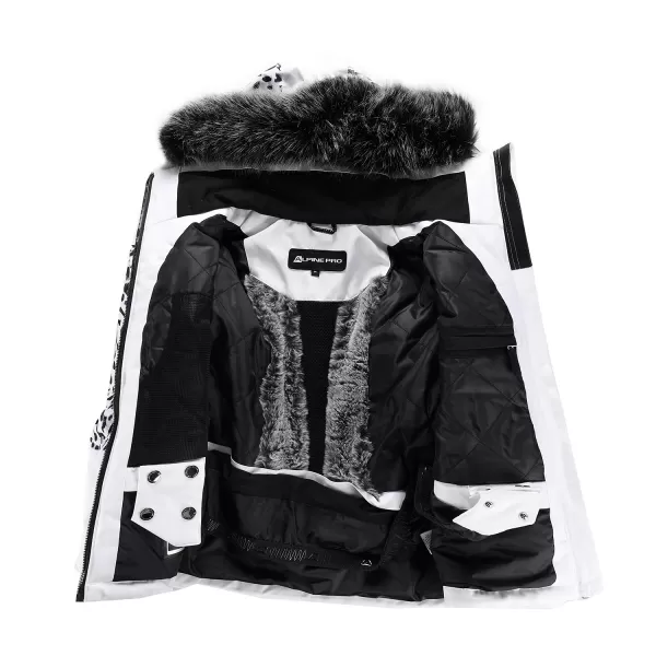  Jacheta de schi pentru doamne ALPINE PRO OLADA LJCB603 ALB 