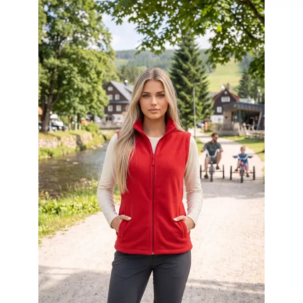  Unisex vestie fleece ALTISPORT NoPrint NP/ALU815 ROŞU 