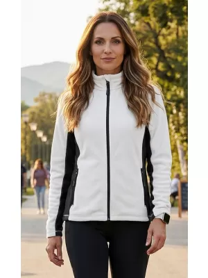 Panouri din fleece pentru femei ALTISPORT NoPrint NP/ALW825 ALB