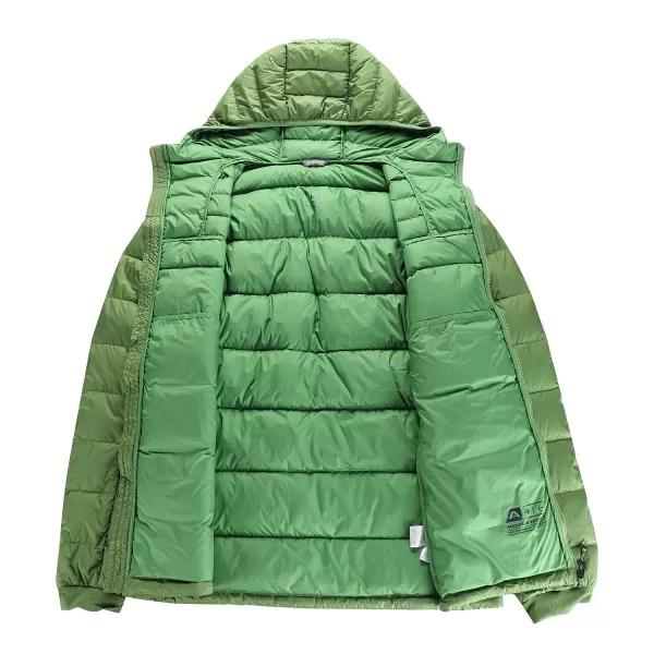  Sacou de pene de iarnă pentru bărbați ALPINE PRO ROGIT MJCD621 VERDE 