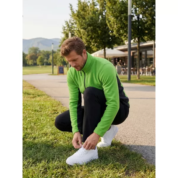  Panouri din fleece pentru bărbați ALTISPORT NoPrint NP/ALM725 APPLE VERDE 