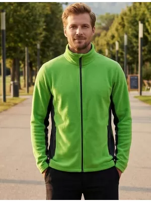 Panouri din fleece pentru bărbați ALTISPORT NoPrint NP/ALM725 APPLE VERDE