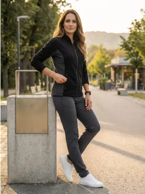 Panouri din fleece pentru femei ALTISPORT NoPrint NP/ALW825 NEGRU