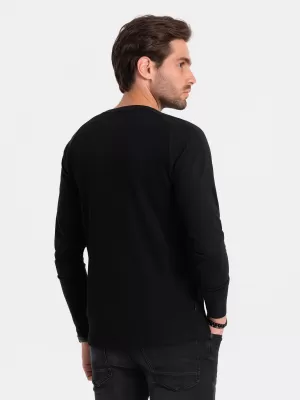 Cămaşă OMBRE OM-LSCL-0109 NEGRU
