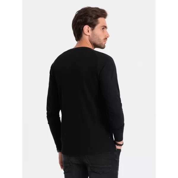  Cămaşă OMBRE OM-LSCL-0109 NEGRU 
