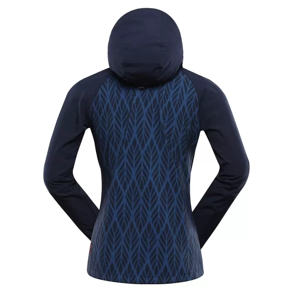  Geacă de softshell pentru femei ALPINE PRO HOORA LJCD590 BLUE INDIGO 