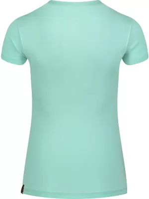 Tricou de dama din bumbac NORDBLANC AGNES NBFLT8147 VERDE DESCHIS