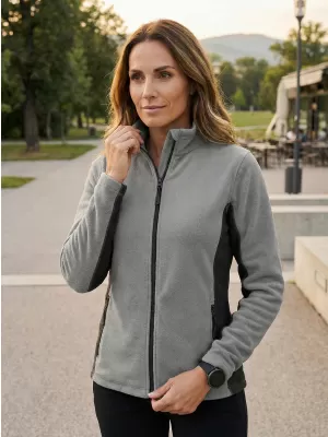 Panouri din fleece pentru femei ALTISPORT NoPrint NP/ALW825 GRI DESCHIS