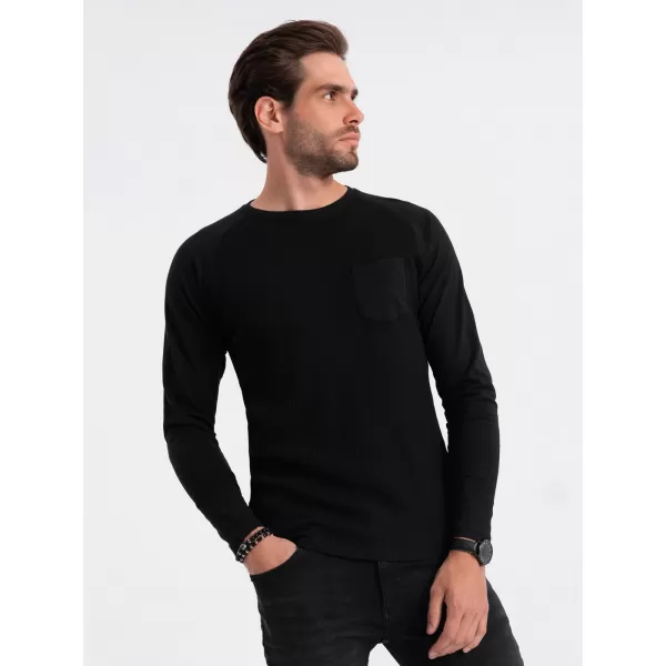  Cămaşă OMBRE OM-LSCL-0109 NEGRU 