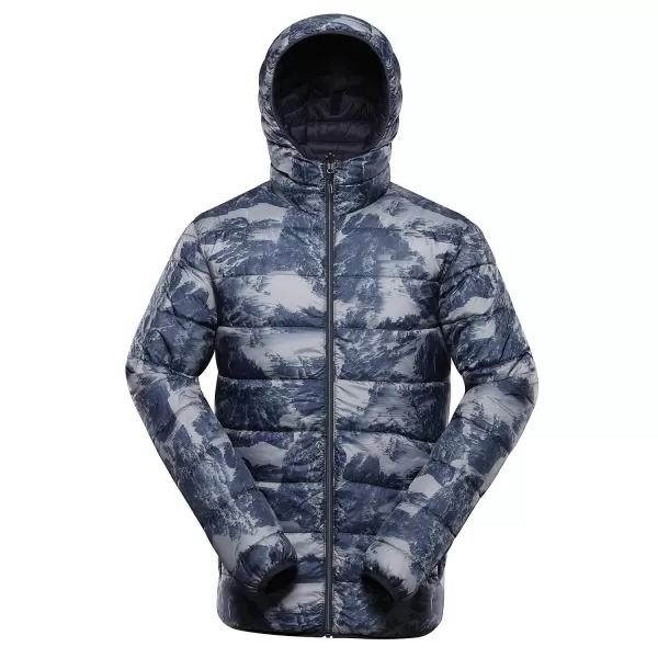  Sacou de hi-thherm pentru bărbați cu două fețe pentru bărbați ALPINE PRO EROM MJCD628 BLUE INDIGO 
