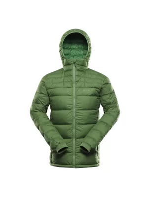 Sacou de pene de iarnă pentru bărbați ALPINE PRO ROGIT MJCD621 VERDE