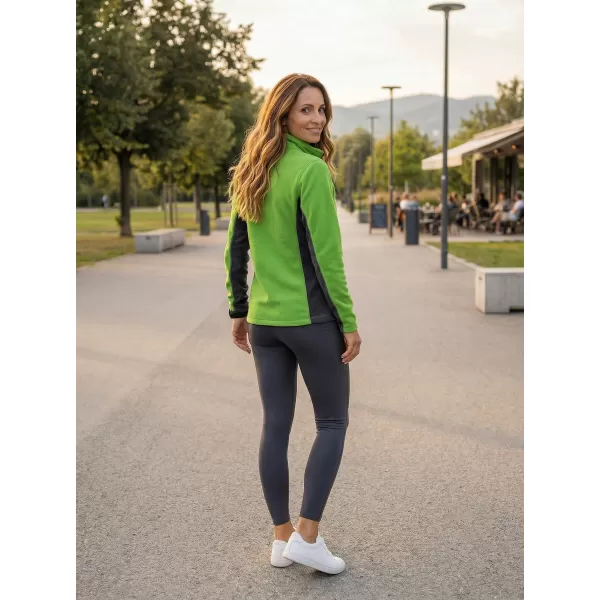  Panouri din fleece pentru femei ALTISPORT NoPrint NP/ALW825 APPLE VERDE 