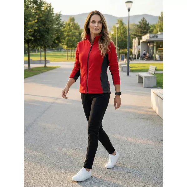  Panouri din fleece pentru femei ALTISPORT NoPrint NP/ALW825 ROŞU 