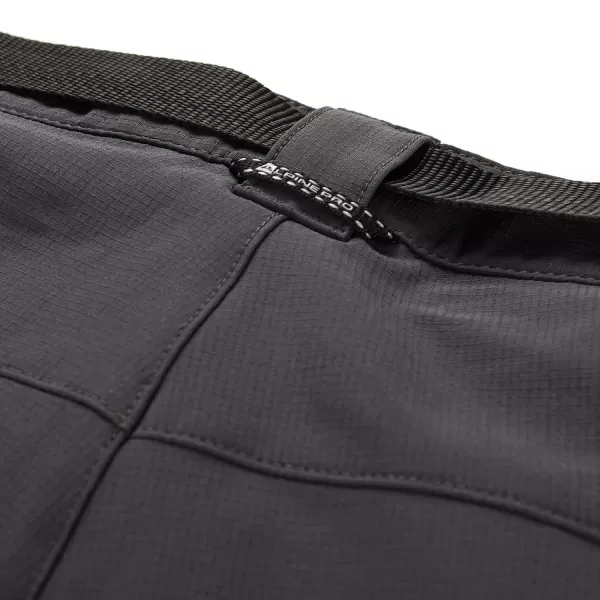  Pantaloni softshell pentru bărbați ALPINE PRO CORB MPAD672 GRI ÎNCHIS 