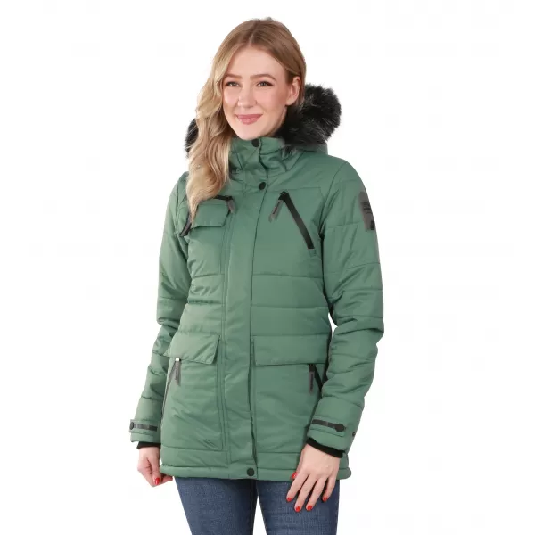  Geacă pentru doamne ALPINE PRO WERDA LJCD644 VERDE 