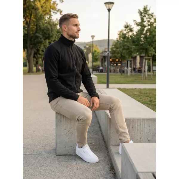  Panouri din fleece pentru bărbați ALTISPORT NoPrint NP/ALM725 NEGRU 