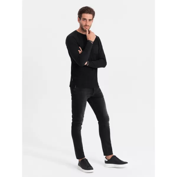  Cămaşă OMBRE OM-LSCL-0109 NEGRU 