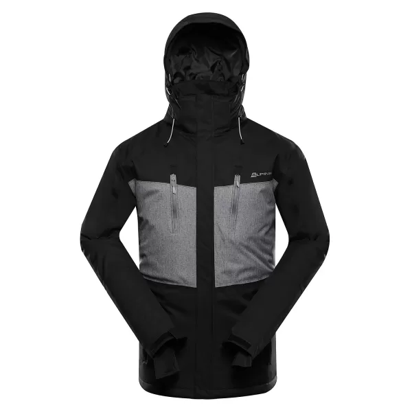  Geacă de schi pentru bărbați ALPINE PRO COMED MJCD716 NEGRU 
