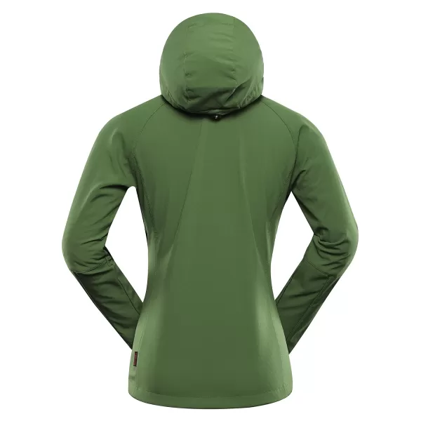  Geacă de softshell pentru femei ALPINE PRO HOORA LJCD590 VERDE 