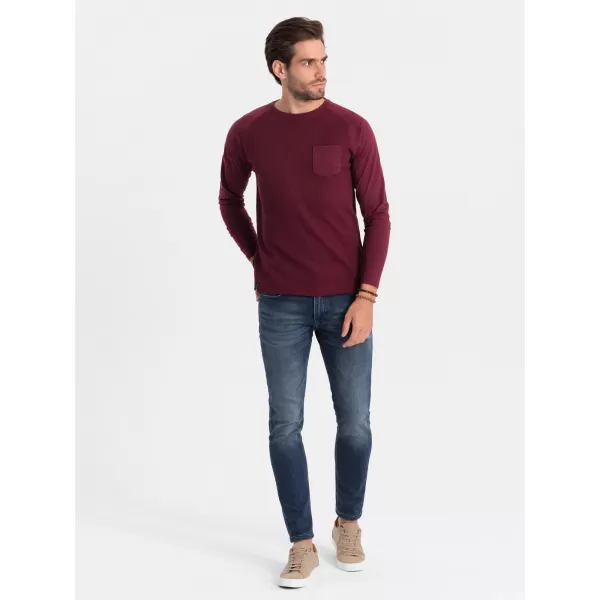  Cămaşă OMBRE OM-LSCL-0109 MARO 