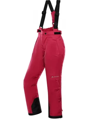 Pantaloni de schi pentru copii ALPINE PRO EDESO KPAD361 ROZ
