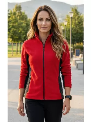 Panouri din fleece pentru femei ALTISPORT NoPrint NP/ALW825 ROŞU