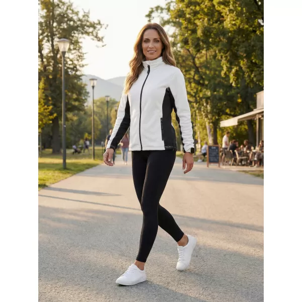  Panouri din fleece pentru femei ALTISPORT NoPrint NP/ALW825 ALB 