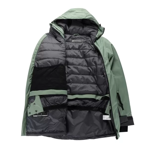  Geacă de schi pentru bărbați ALPINE PRO OMEQ MJCB644  VERDE 