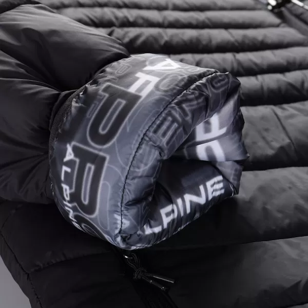  Sacou de hi-thherm pentru bărbați cu două fețe pentru bărbați ALPINE PRO EROM MJCD628 NEGRU 