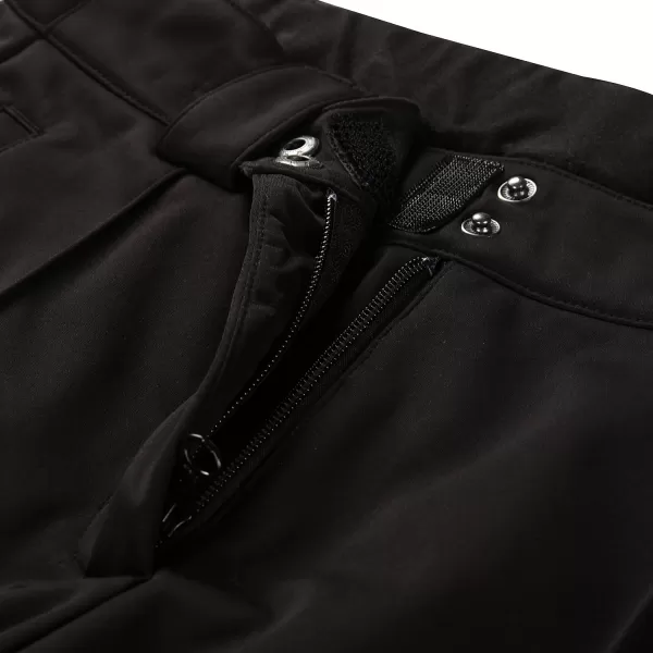  Pantaloni de softshell pentru femei pentru femei ALPINE PRO UFEDA LPAD674 NEGRU 
