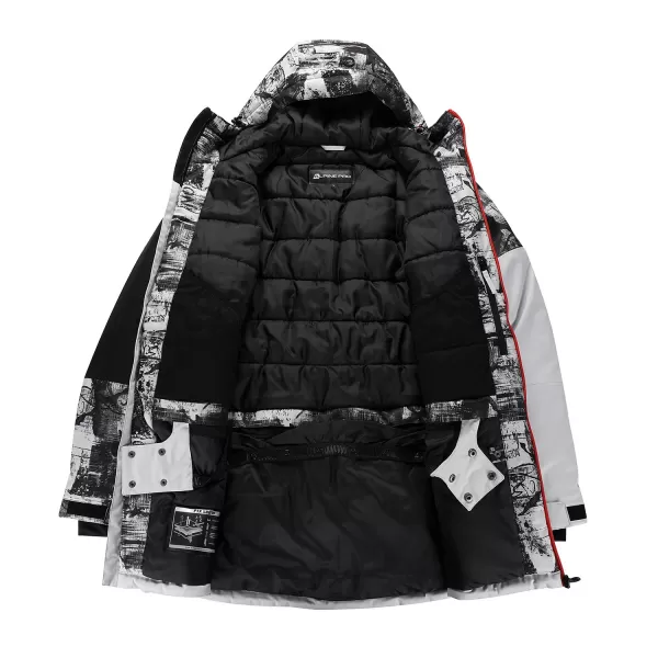  Geacă de schi pentru bărbați ALPINE PRO UZER MJCB639 GRI 