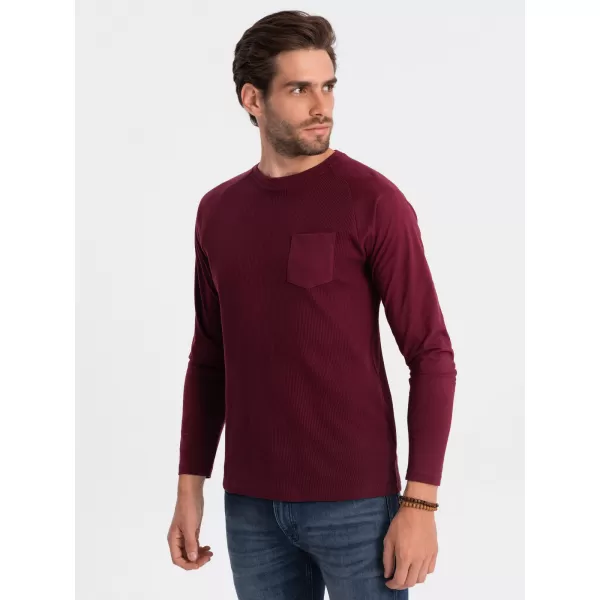  Cămaşă OMBRE OM-LSCL-0109 MARO 