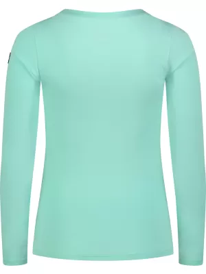 Tricou de dama din bumbac NORDBLANC SWEDEN NBFLT8144 VERDE DESCHIS