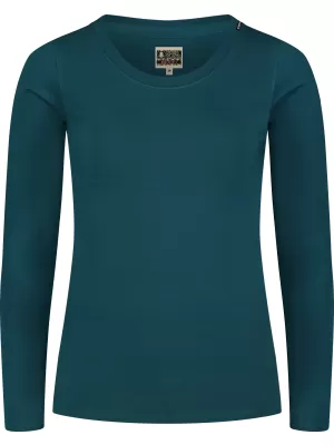 Tricou de dama din bumbac NORDBLANC SWEDEN NBFLT8144 TEAL