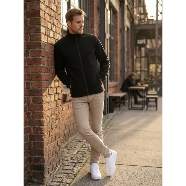  Panouri din fleece pentru bărbați ALTISPORT NoPrint NP/ALM725 NEGRU 
