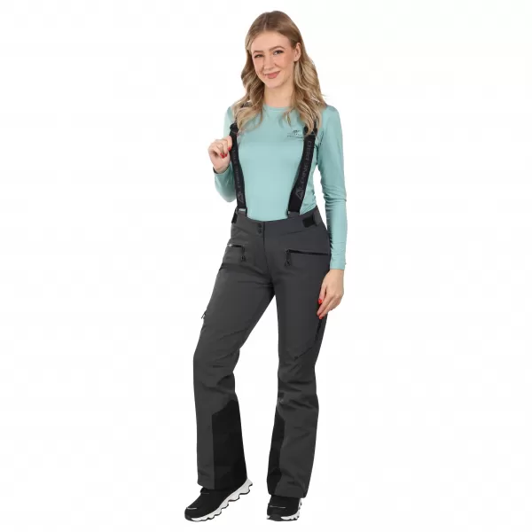  Pantalonii pentru doamne ALPINE PRO WERADA LPAD721 GRI ÎNCHIS 