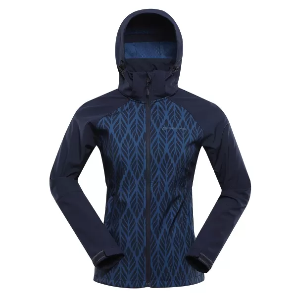  Geacă de softshell pentru femei ALPINE PRO HOORA LJCD590 BLUE INDIGO 