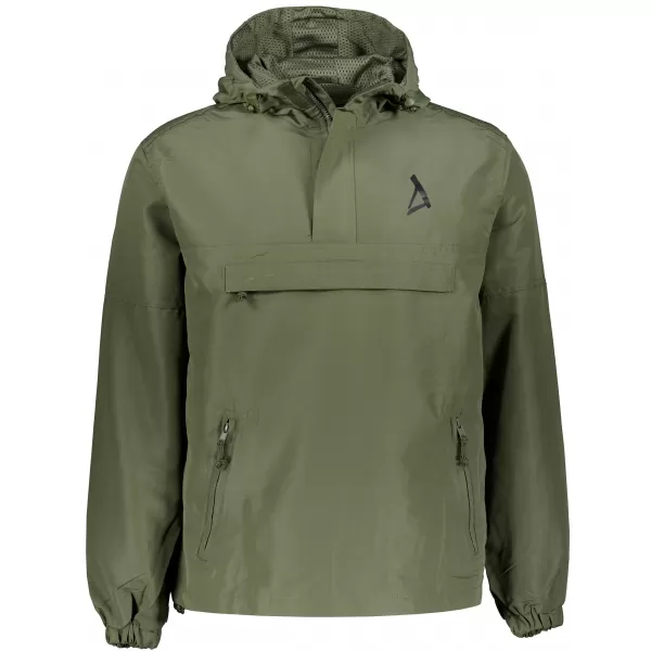  Sacou de vânt pentru bărbați peste cap ALTISPORT BYB/ALM002B3162 MĂSLIN 