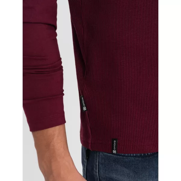  Cămaşă OMBRE OM-LSCL-0109 MARO 