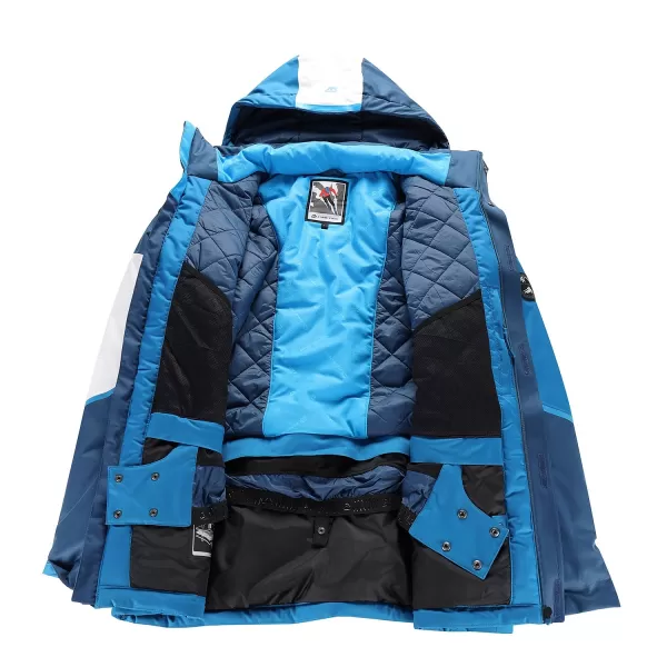  Geacă de schi pentru bărbați ALPINE PRO DEAR MJCD695 MYKONOS ALBASTRU 