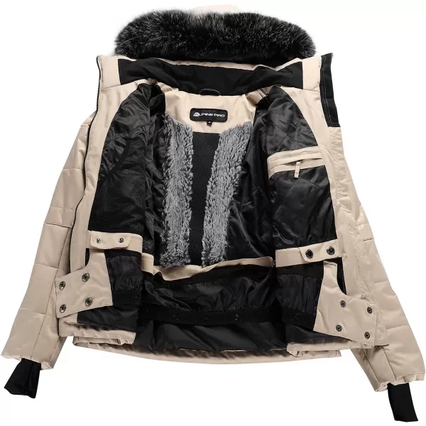 Jacheta de schi pentru doamne ALPINE PRO DAMA LJCD655 ARDEI ALB 