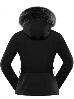 Sacou de softshell pentru femei pentru femei ALPINE PRO DOWELA LJCB612 NEGRU