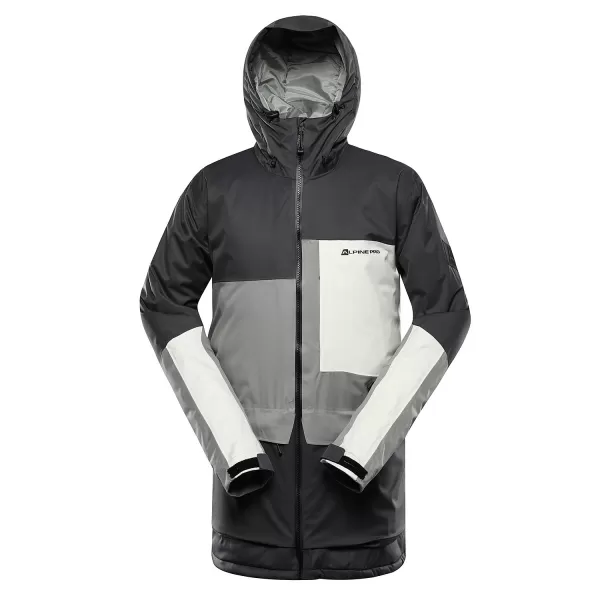  Geacă de schi pentru bărbați ALPINE PRO GARG MJCD698 GRI ÎNCHIS 