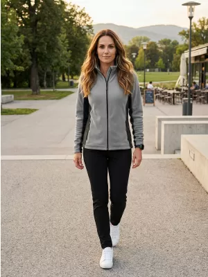 Panouri din fleece pentru femei ALTISPORT NoPrint NP/ALW825 GRI DESCHIS