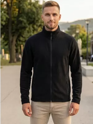 Panouri din fleece pentru bărbați ALTISPORT NoPrint NP/ALM725 NEGRU