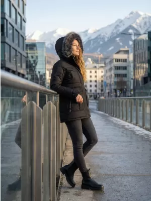 Geacă pentru doamne ALPINE PRO EGYPA LJCB592 NEGRU