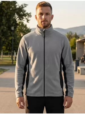 Panouri din fleece pentru bărbați ALTISPORT NoPrint NP/ALM725 GRI DESCHIS