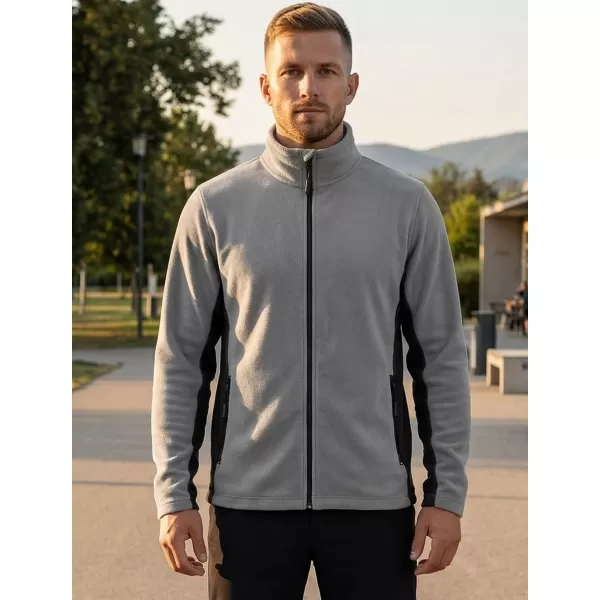 Panouri din fleece pentru bărbați ALTISPORT NoPrint NP/ALM725 GRI DESCHIS 